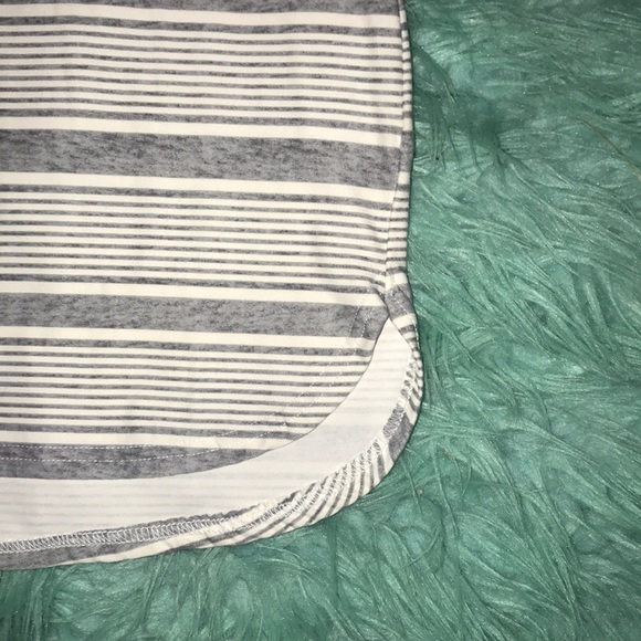 NWT Mudd gray & white, short sleeve, mini dress - Picture 2 of 8